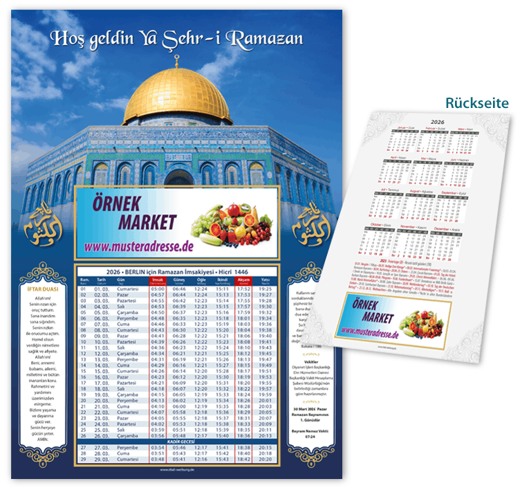 Ramadan Kalender - Imsakiye A3 - I-93