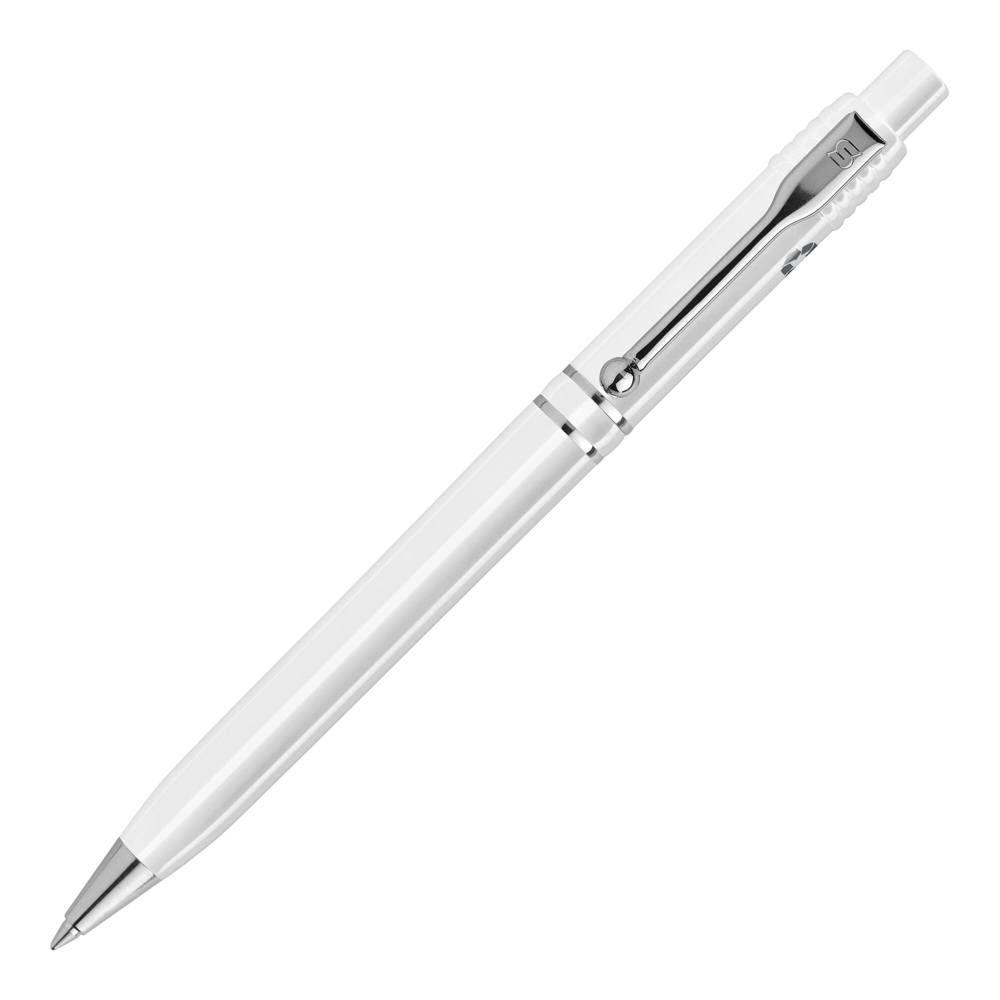 Kugelschreiber Raja Chrome recycled hardcolour - Weiss