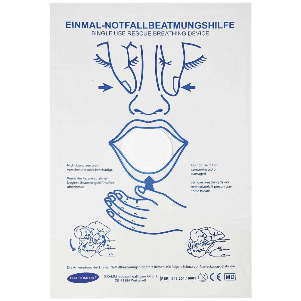 Beatmungstuch in Schlüsselanhänger