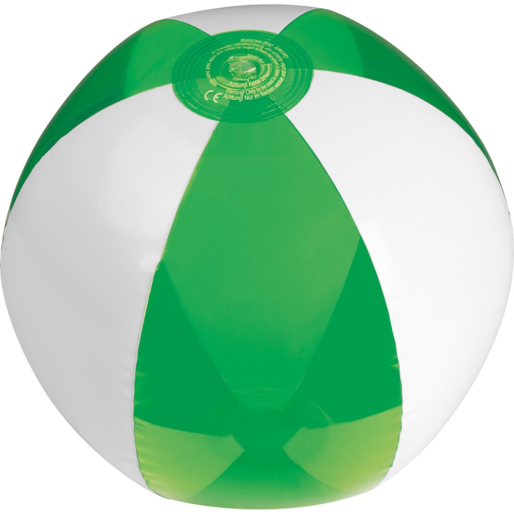 Strandball bicolour farbig/transparent MARGARETHE - Grün