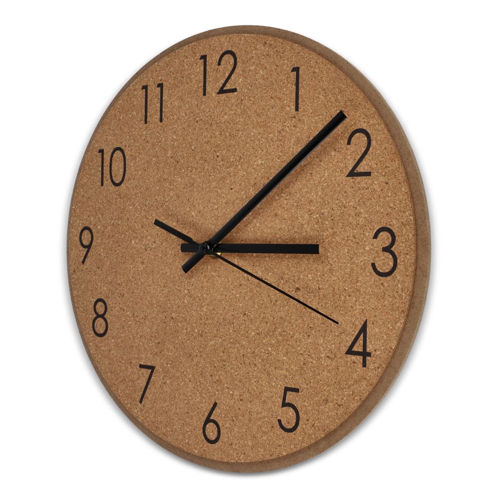 Wanduhr aus Kork