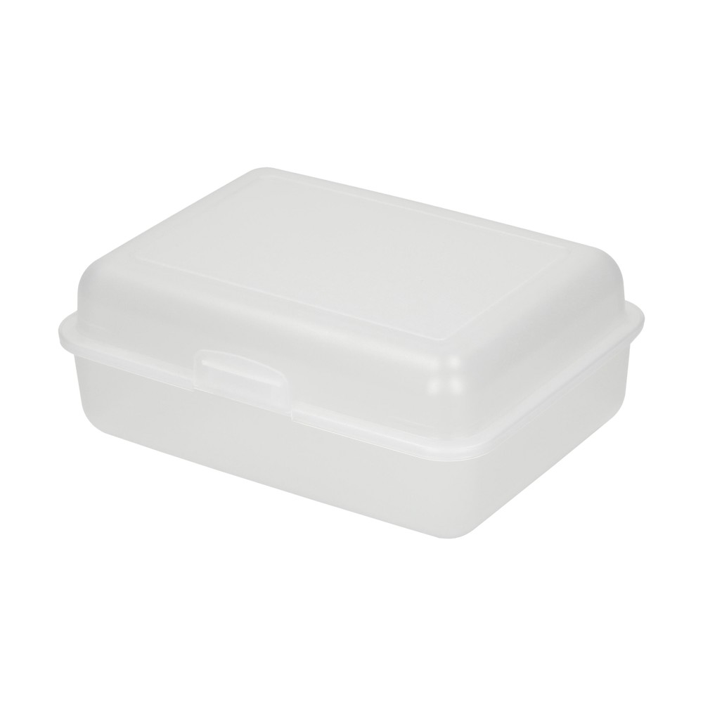 Vorratsdose "School-Box" groß - transparent-milchig