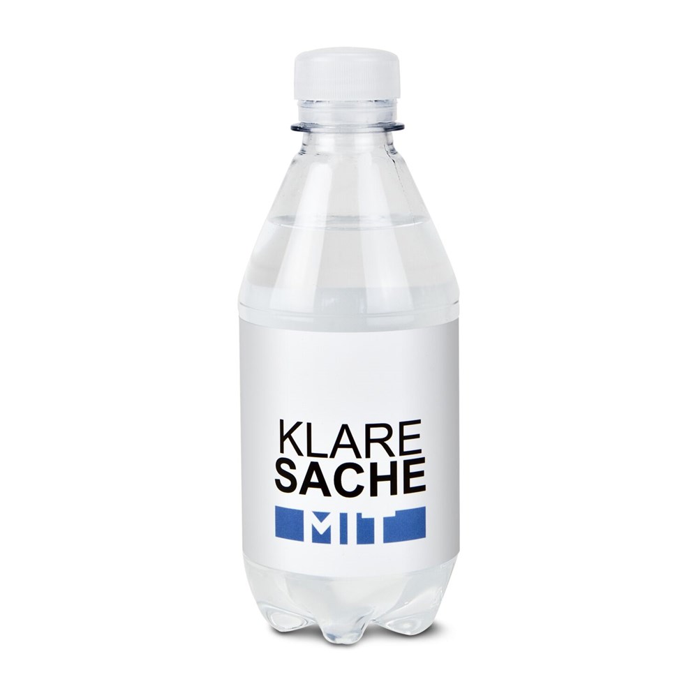 330 ml PromoWater - Mineralwasser, mit Kohlensäure, Hergestellt in Deutschland - Papier-Etikett