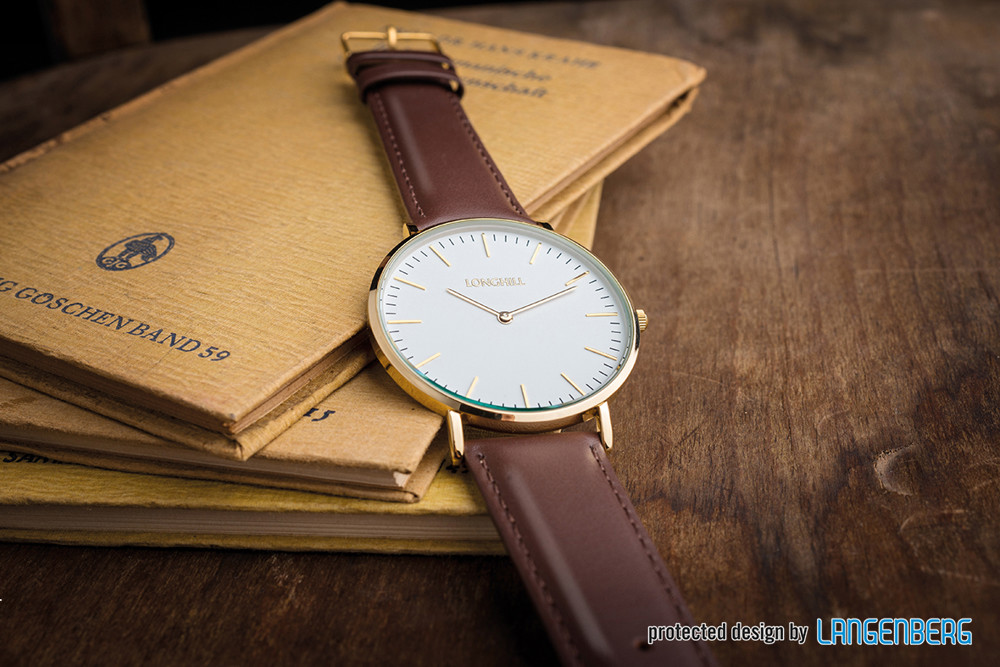 Metalluhr CLASSIC FLAT gold