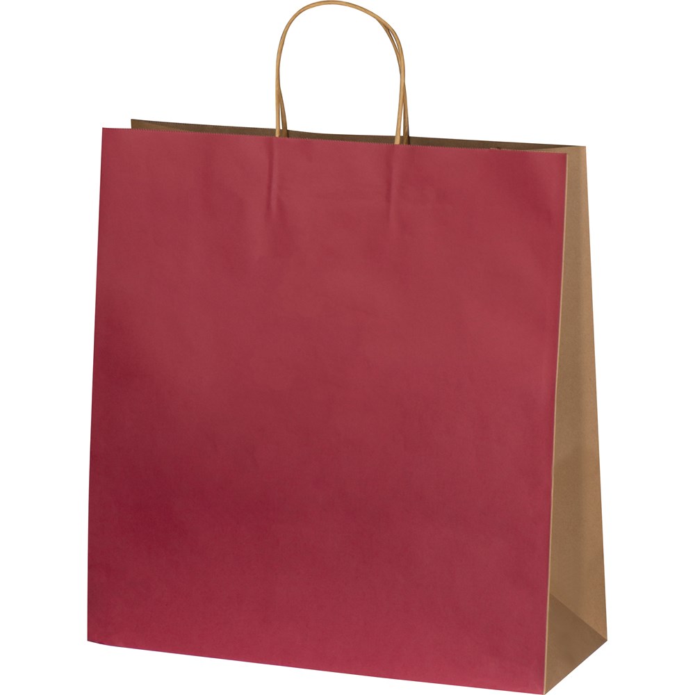 Recycelte Papiertasche groß GUS - burgund