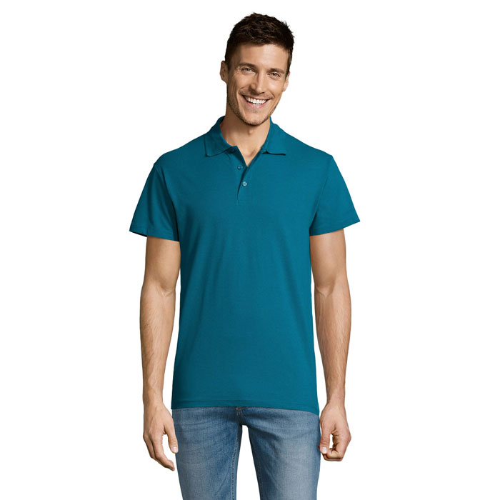 SUMMER II - SUMMER II MEN Polo 170g - Entenblau