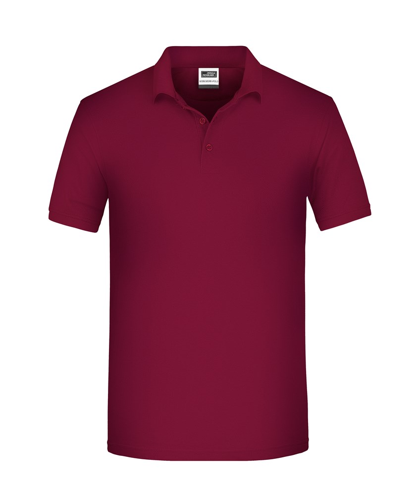 Men's ORGANIC Workwear Polo OCS Blended - Wine (ca. Pantone 195C)