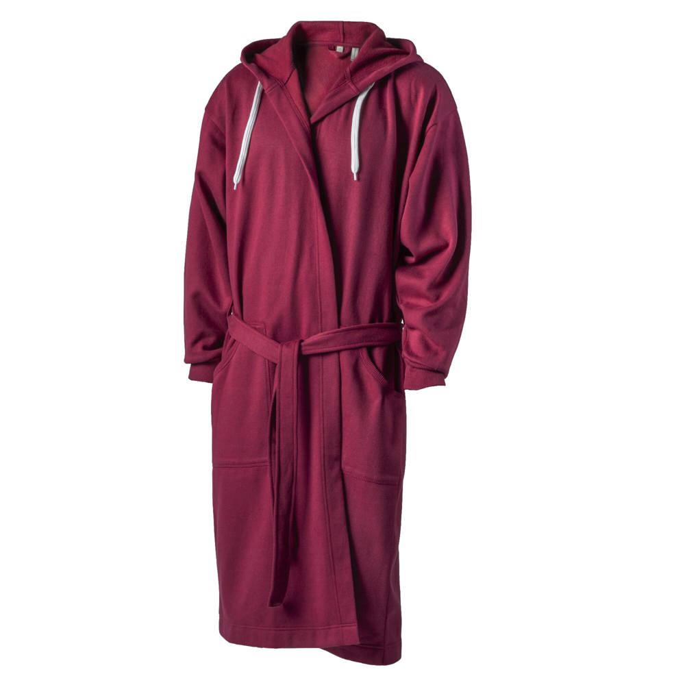 Kosta Linnewafveri Bademantel College L/XL - Weinrot
