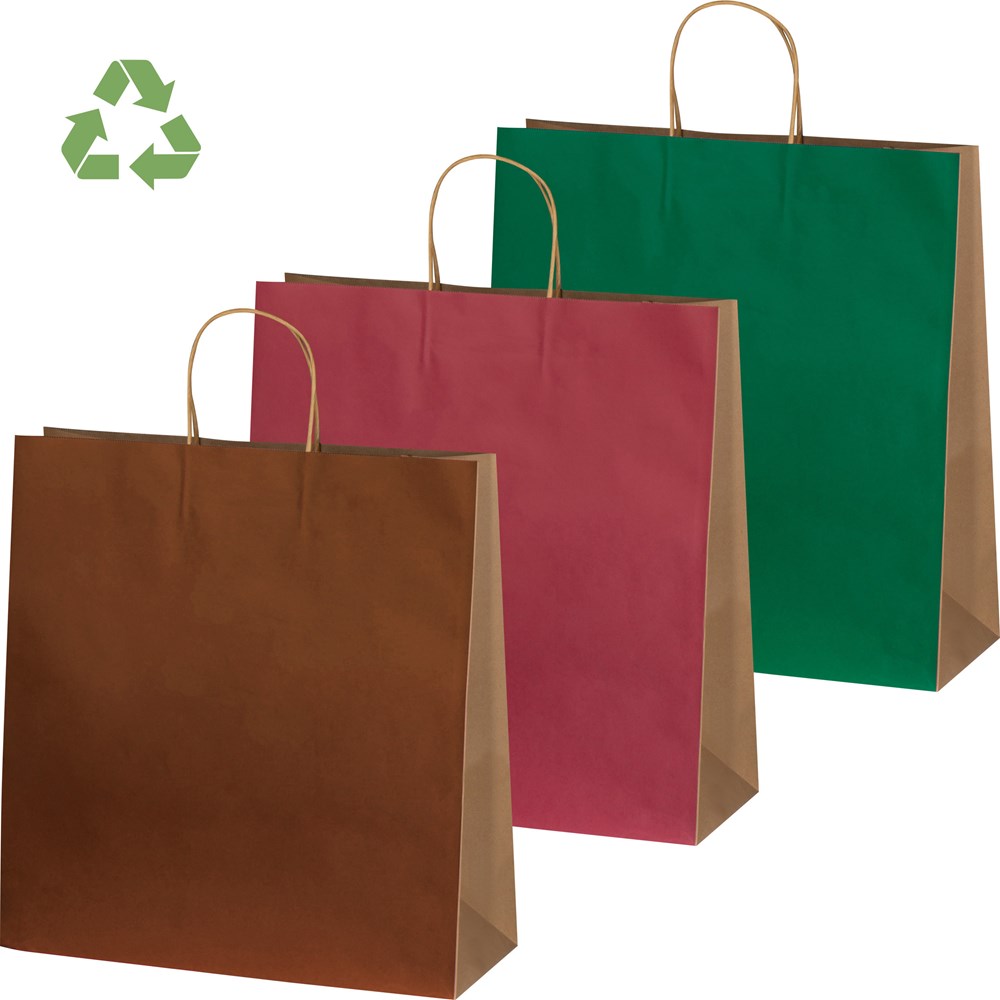 Recycelte Papiertasche groß GUS