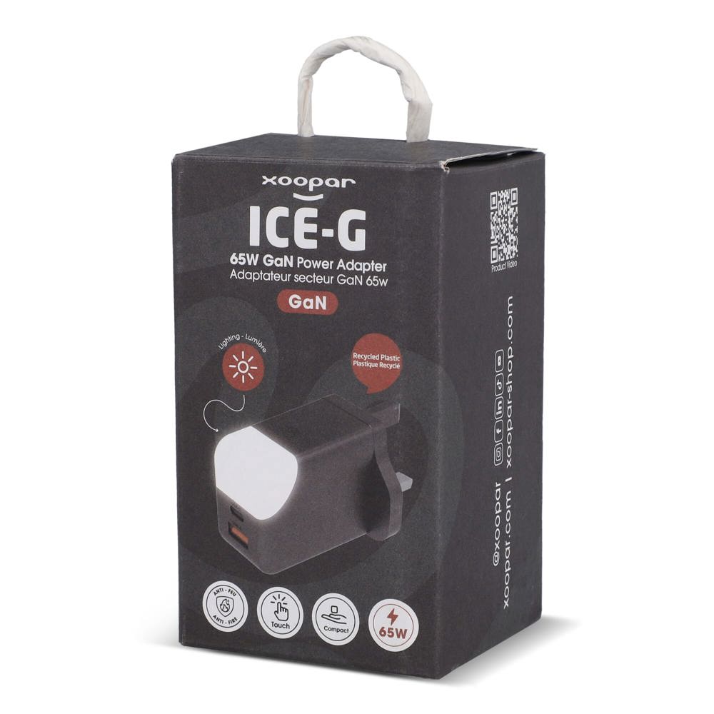 Xoopar ICE-G 65W GaN-Netzteil mit UK-Stecker
