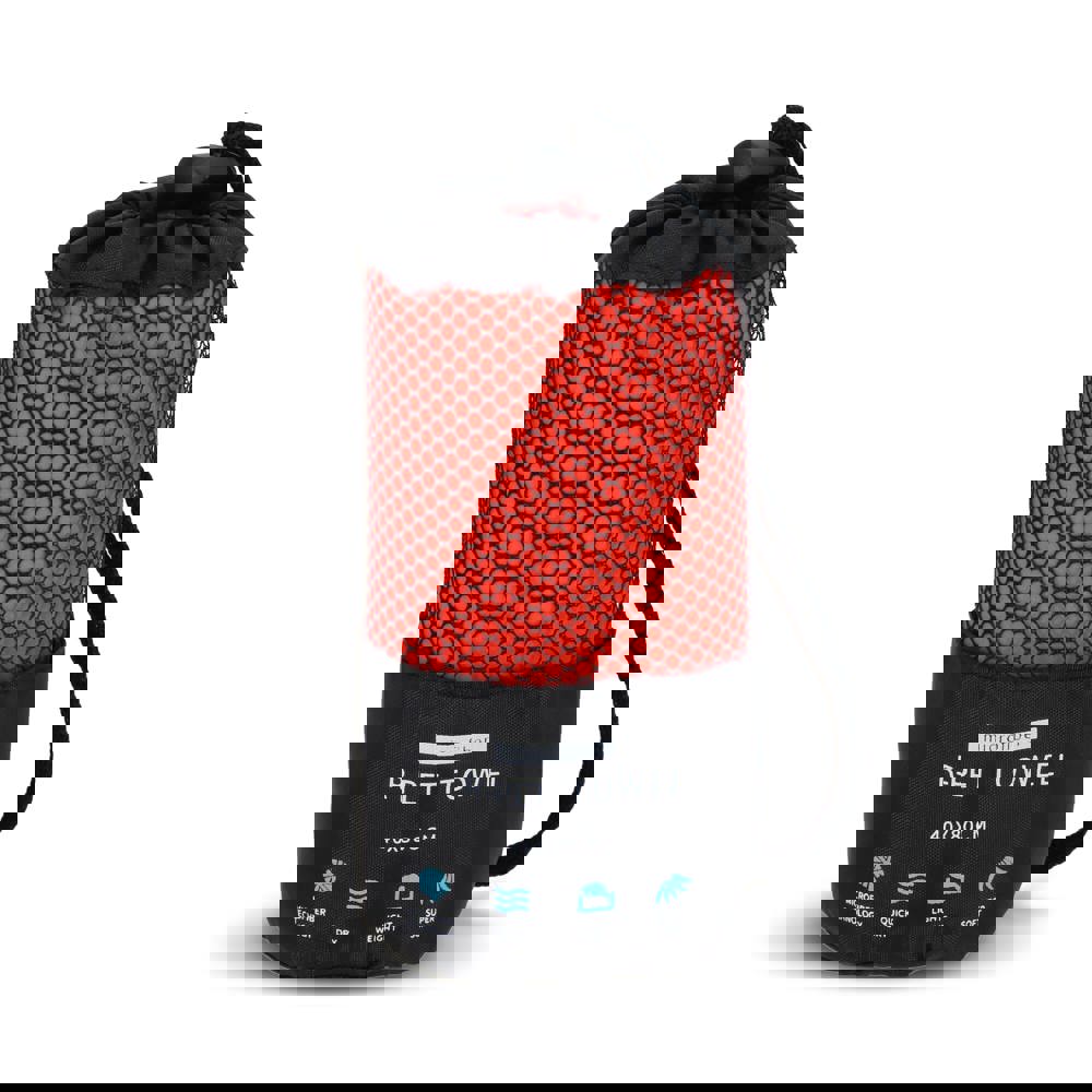 R-PET-Schnelltrocknungshandtuch 40 × 80 cm mit Beutel, Sublimationsdruck.