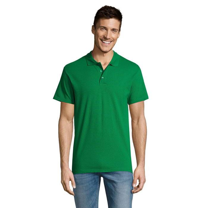 SUMMER II - SUMMER II MEN Polo 170g - Kelly Green