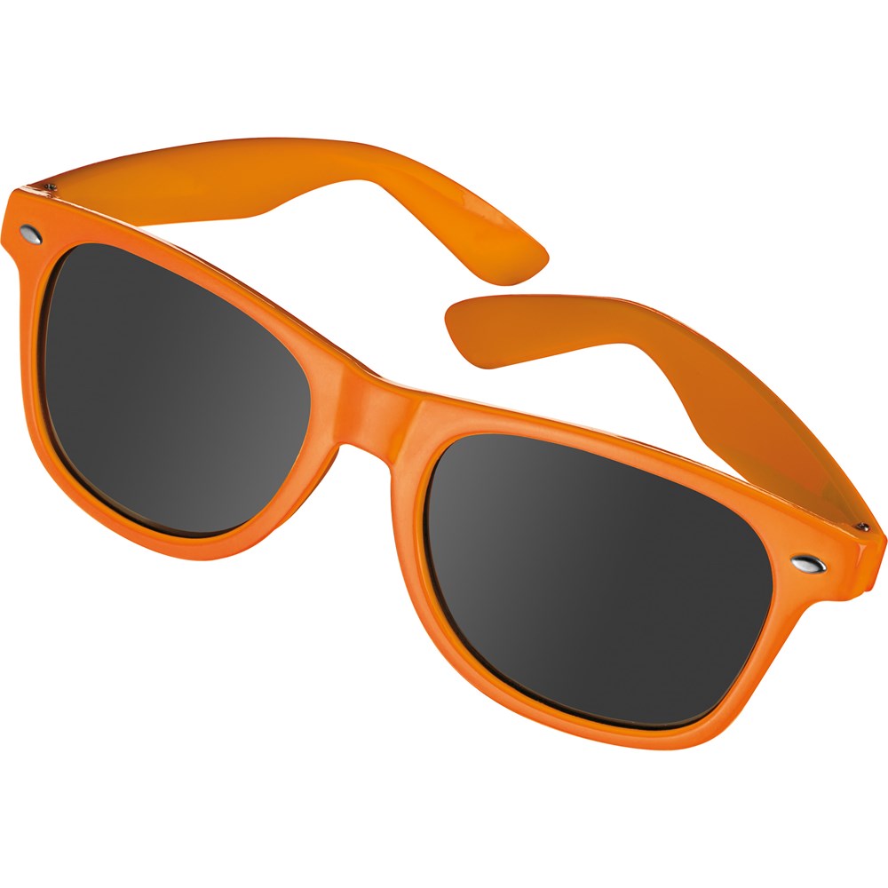 Sonnenbrille aus Kunststoff im "Nerdlook", UV 400 Schutz GIANNA - Orange