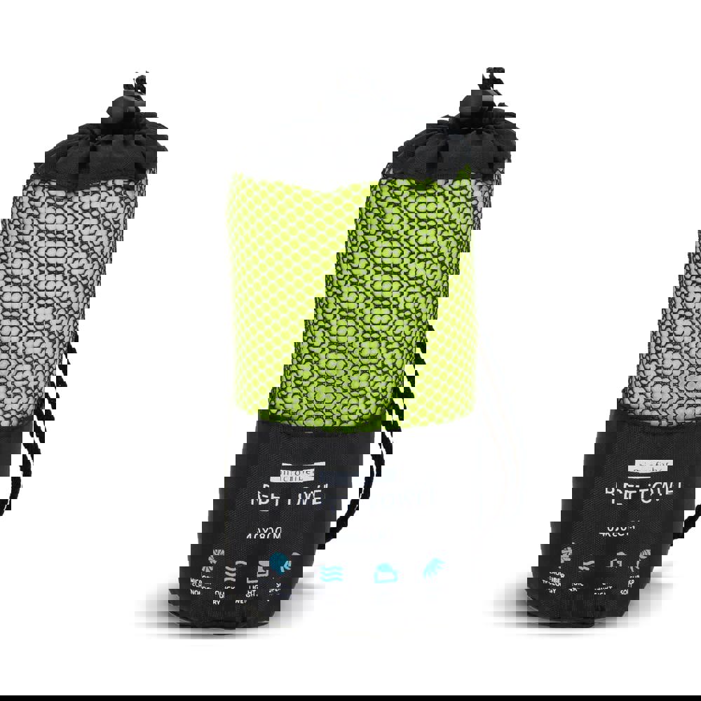 R-PET-Schnelltrocknungshandtuch 40 × 80 cm mit Beutel, Sublimationsdruck.