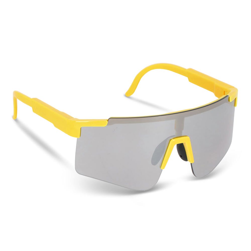 Tom R-PC Sport-Sonnenbrille mit verspiegelten Gläsern UV400 - Neon Sortiment / Gelb