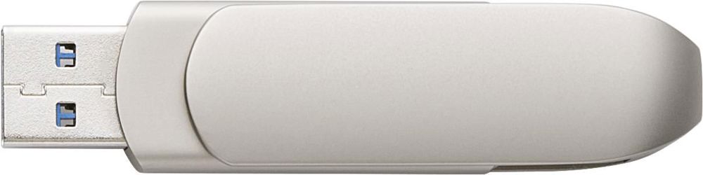 USB-Stick aus verzinkter Oberfläche Harlow - Silber