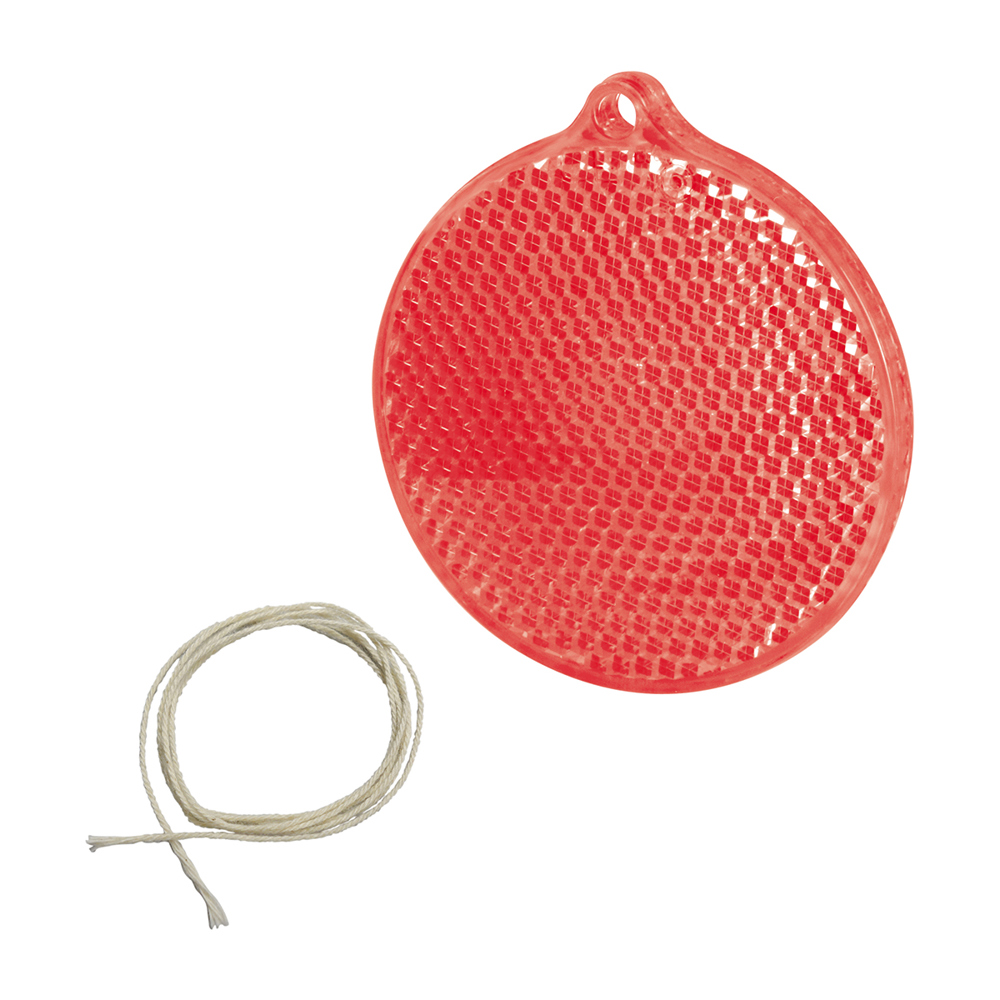 Sicherheits-Reflektor "Kreis" - rot-transparent