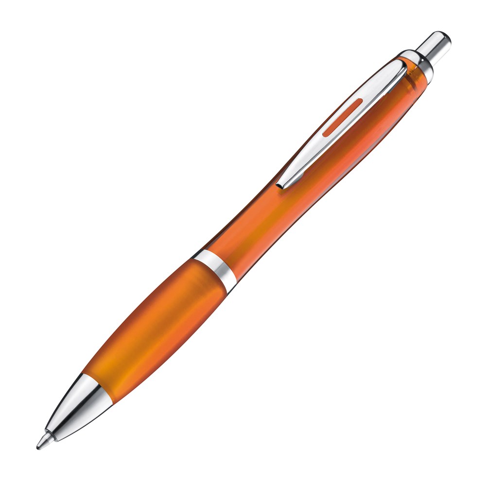 Kugelschreiber mit farbig transparentem Schaft MELISSA - Orange